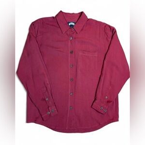 Tommy Bahama 100% Silk Faded Red Western Button Up (Men’s? M) cowboy outdoor